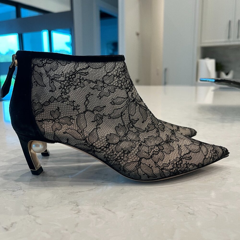 Nicholas Kirkwood Mira Pearl Booties Size 36.5